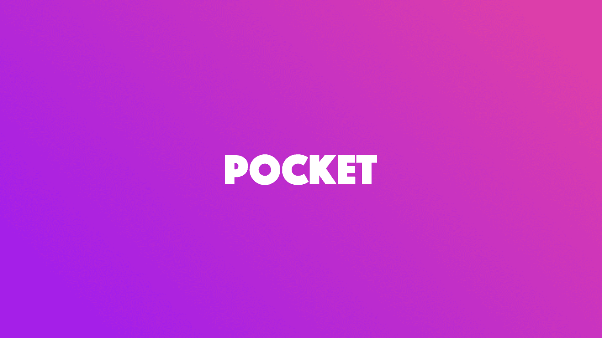 The text POCKET, the logo of Pocket Bitcoin